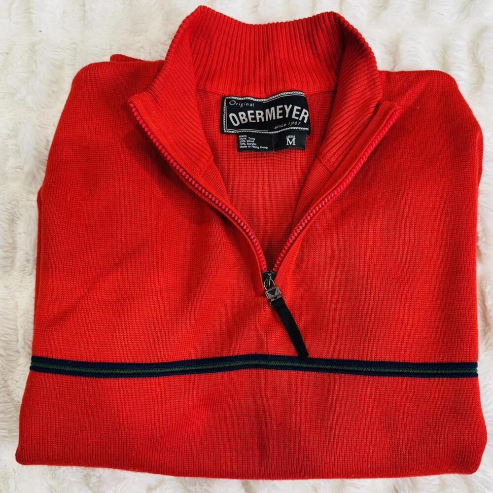 Vintage Obermeyer 1/2 zip sweater.